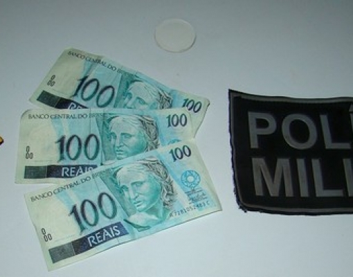 CRIME - Notas falsas de R$ 100 são apreendidas pela PM
