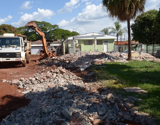 Visão do início da obra para construção do novo Complexo de Saúde de Cruz das Posses. Investimento é da ordem de R$ 2,2 milhões