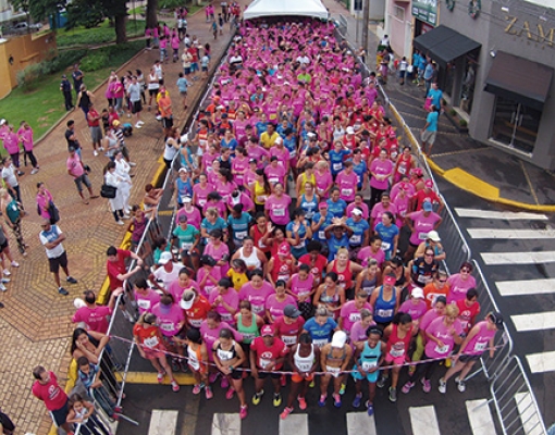 A 2ª Corrida e Caminhada Ação Mulher contou com a participação de 600 mulheres Foto: Antônio Carlos (Gu)/WG Studio