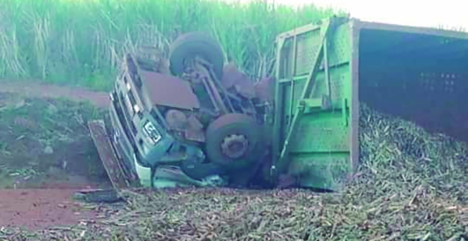 Motorista de caminhão de cana morre na rodovia que interliga Pontal e Cândia
