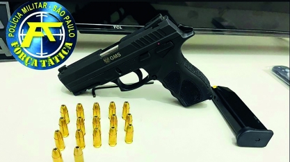 Bandidos furtam arma de GCM de Sertãozinho e são presos pela Força Tática, em RP