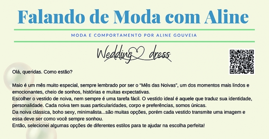Coluna Falando de Moda com Aline