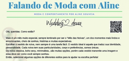Coluna Falando de Moda com Aline