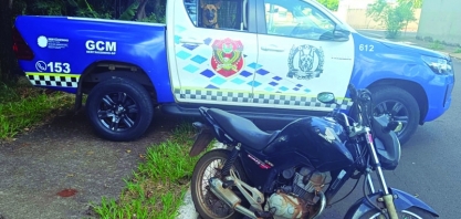 Criminalidade: a Guarda Civil Metropolitana encontra moto furtada