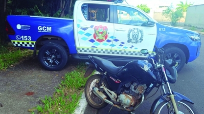 Criminalidade: a Guarda Civil Metropolitana encontra moto furtada