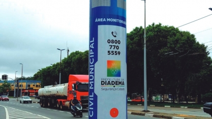 Cidades paulistas registram redução de até 96% nos índices de criminalidade com uso de totens de segurança 