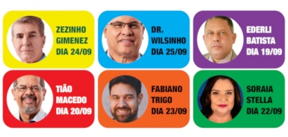 Candidatos a prefeito de Sertãozinho participam do programa Rita Tonielo