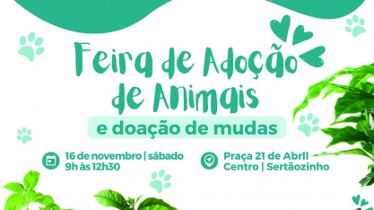Prefeitura realiza feira de adoção de animais e doação de mudas neste sábado