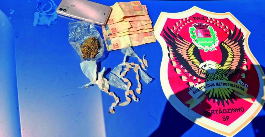 GCM de Sertãozinho apreende mais drogas