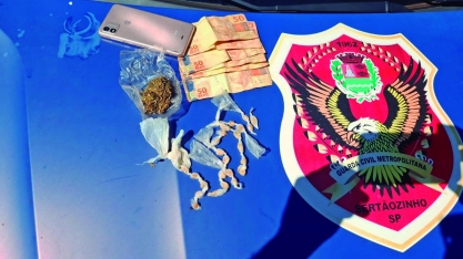 GCM de Sertãozinho apreende mais drogas