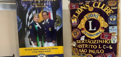 Lions Clube de Sertãozinho vive dia festivo com a visita oficial do casal governador do Distrito LC6 do ano al 2024/2025.