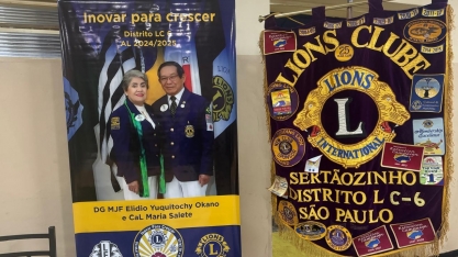 Lions Clube de Sertãozinho vive dia festivo com a visita oficial do casal governador do Distrito LC6 do ano al 2024/2025.
