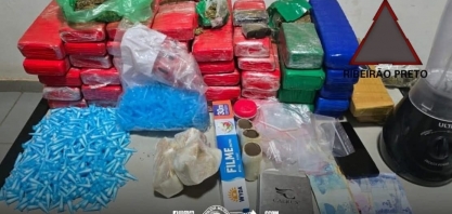 Traficante é preso com mais de 30 kg de drogas em Sertãozinho