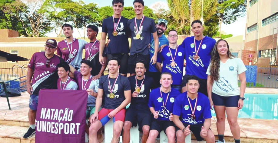 Natação de Sertãozinho conquista ouro, prata e bronze nos 67º Jogos Regionais