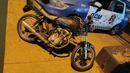 GCM de Sertãozinho apreende motocicleta com chassi e motor suprimidos