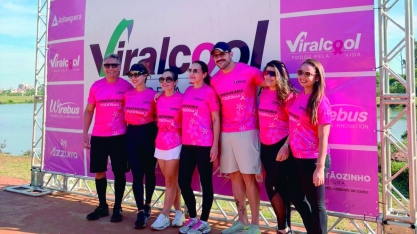 Viralcool promove caminhada do Outubro Rosa no Parque Ecológico