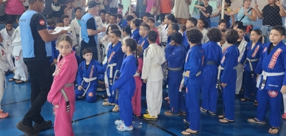 Competição de Jiu-Jitsu Kids reúne mais de 200 atletas no Patinódromo