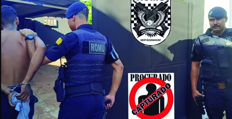 GCM de Sertãozinho prende homem procurado por tráfico de drogas