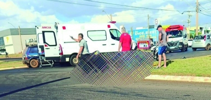 Acidente envolvendo motocicleta em Sertãozinho/SP