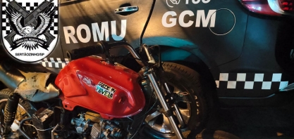 GCM de Sertãozinho recupera motocicleta furtada e apreende adolescente durante patrulhamento