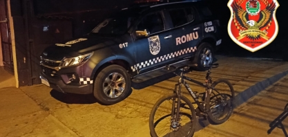 ROMU Sertãozinho prende homem em flagrante por furto de bicicleta e recupera veículo