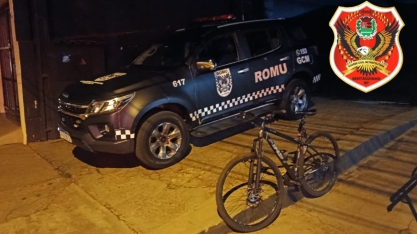 ROMU Sertãozinho prende homem em flagrante por furto de bicicleta e recupera veículo