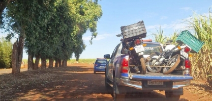 Duas motocicletas com sinais de adulteração são encontradas em canavial entre Sertãozinho e Pontal