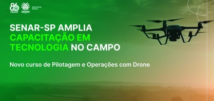 Senar-SP lança curso de drones para levar ainda mais tecnologia ao campo
