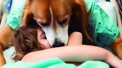 Cães resgatados retribuem visita a crianças e adolescentes com deficiência visual em nova ação do Love que Cuida, em São Paulo