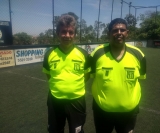 Pedrinho e Ká, árbitros da Liga Sertanezina de Futebol     