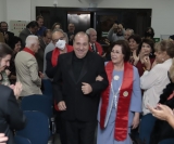 Carlos Roberto Ferriani e Marina Braghetto conduzindo o acadêmico