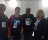 Roberto Amadeu, Rosana Trautmann, Doni Max, Annete Moreira e Denize Castro 